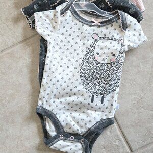Just Born 4-pack Bodysuits 0-3M